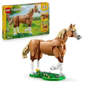 LEGO Creator 31166 Le Beau Cheval - ensemble 3-en-1 avec cheval, ours et chevreuil articulés