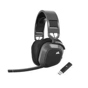 Corsair HS80 MAX Wireless deal image - autonomie jusqu'à 65h en 2,4 GHz et 130h en Bluetooth