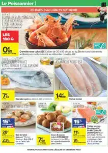Crevettes cuites 30/50 ASC Origine France Carrefour - portion de 300 g prête à cuisiner