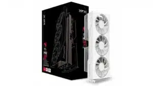 Carte graphique XFX RX 9060 XT Swift OC White 16 Go RDNA4 avec refroidissement triple ventilateur et design blanc
