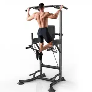 PowerTower Pro chaise romaine – station d’entraînement à domicile avec tractions, dips et gainage
