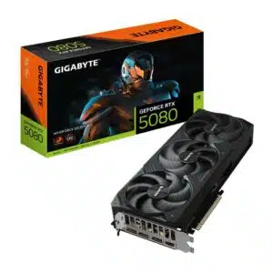 Carte graphique Gigabyte RTX 5080 WindForce OC 16 Go GDDR7 PCIe 5.0 avec 3 DP et 1 HDMI