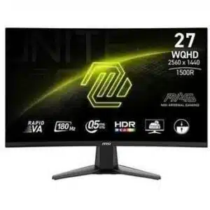 MSI MAG27CQ6F monitor 27 pouces incurvé WQHD 2560x1440 180 Hz 0,5 ms Fast VA