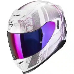 Casque moto Scorpion EXO 520 EVO Air Fasta - fiche produit OutletMoto France avec visière KDF et pare-soleil interne