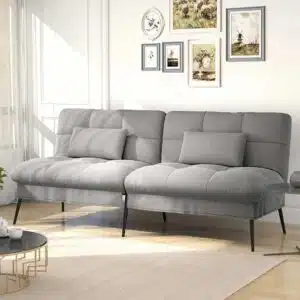 Canapé convertible COMHOMA 3 places – design moderne et compact, canapé-lit pour petits espaces