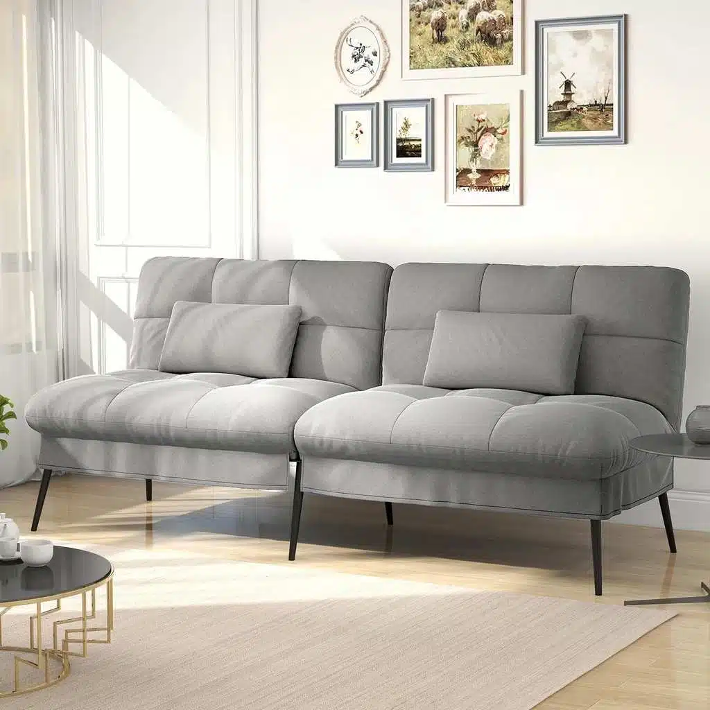 Canapé convertible COMHOMA 3 places – design moderne et compact, canapé-lit pour petits espaces