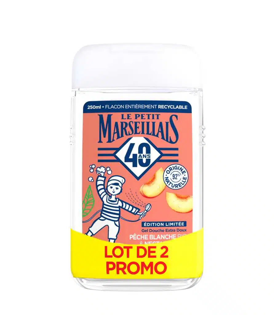 Gels douche Petit Marseillais Lot 2x250 ml – offre locale, parfums variés