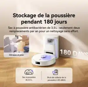 Narwal Freo S robot aspirateur-laveur 8000Pa avec station auto pour sols propres et poils d'animaux
