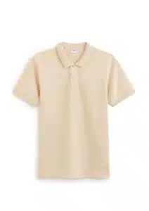 Polo piqué regular 100% coton beige Celio en magasin