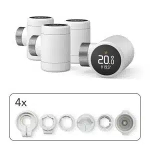 Pack Tado 4 têtes thermostatiques - contrôle intelligent des radiateurs et économie d'énergie