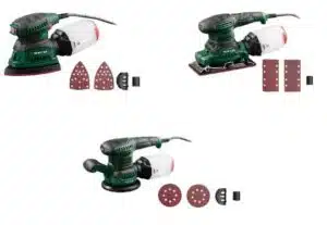 Ponceuse Parkside 270W au choix pour bois métal et peinture avec 6 vitesses et aspiration intégrée