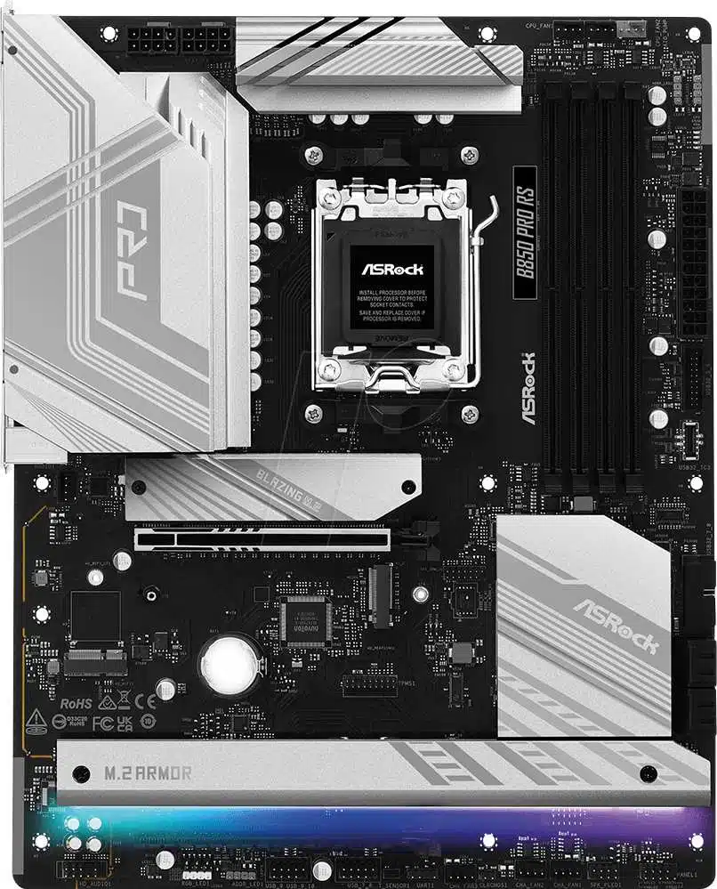 Carte mère ASRock B850 Pro RS AM5 ATX PCIe x16/x8, WiFi 6E et connectivité avancée - Reichelt France