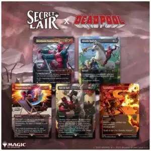Carte MTG Secret Lair Deadpool nonfoil - édition exclusive - 6 cartes Deadpool