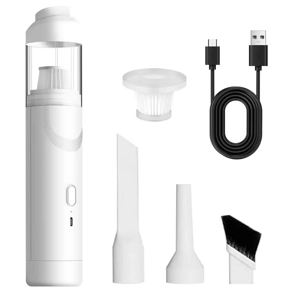 Aspirateur à main USB sans fil avec accessoires pour voiture en promotion