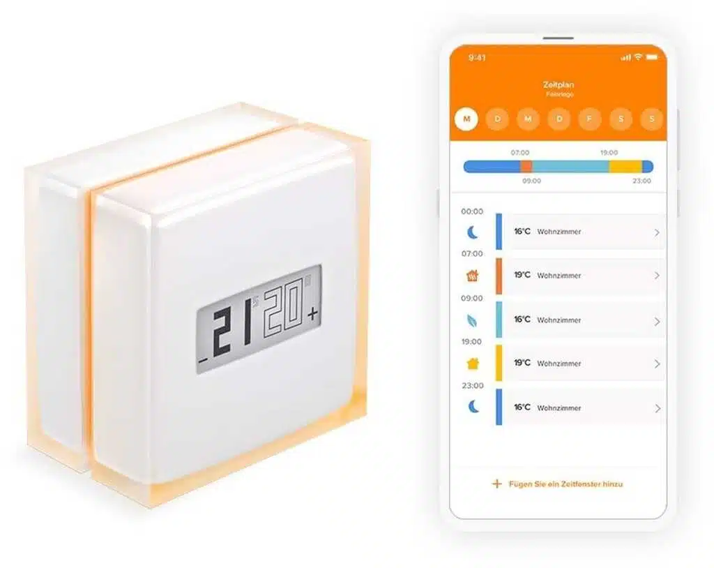 Thermostat Netatmo sans fil compatible HomeKit Alexa et Google Assistant