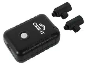 Mini compresseur vélo Crivit CFMK7A1 noir avec adaptateurs Schrader et Presta