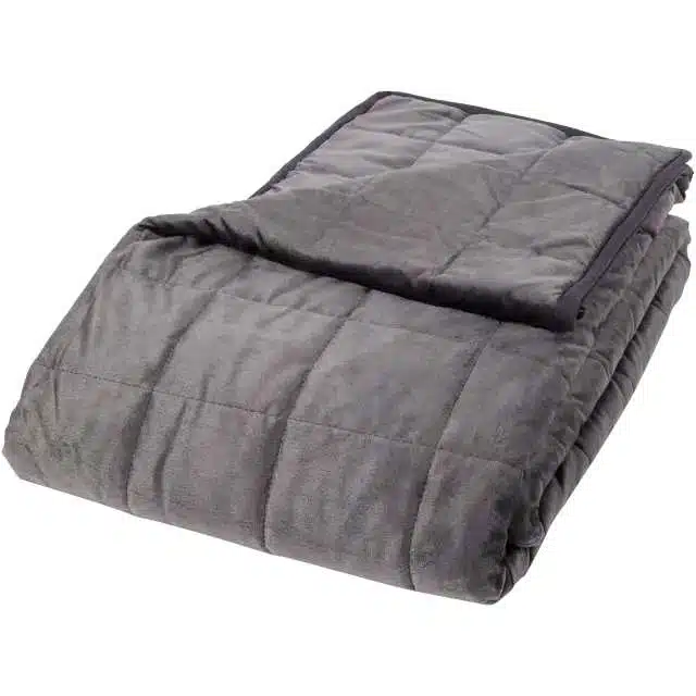 Couverture lestée DormiZen 140x200 cm 7 kg avec housse lavable
