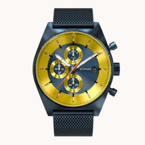 Montre Detomaso D10 Chronograph 43 mm en acier 316L, mouvement Seiko VD50, étanche 5 ATM