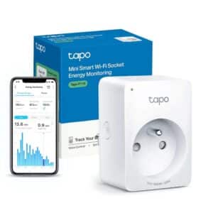 Prise connectée TP-Link Tapo 16A Type E avec suivi de consommation, compatible Alexa, Google Home et SmartThings