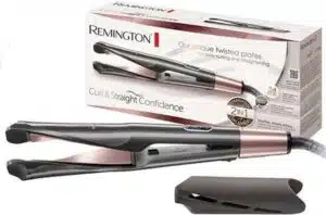 Fer à lisser Remington S6606B 2 en 1 – tourmaline céramique, réglages 150-230°C, préchauffage 30 secondes