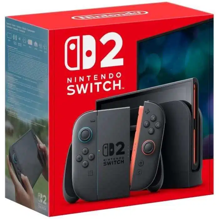 Nintendo Switch 2 Bleu Clair et Rouge Clair – 7.9'' HDR, docking 4K, 256 Go
