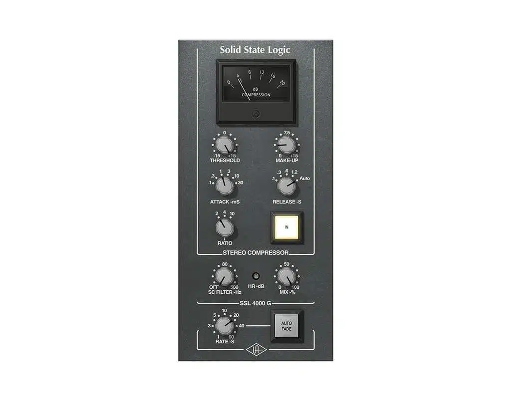 Émulation du SSL 4000 G Bus par Universal Audio dans votre DAW