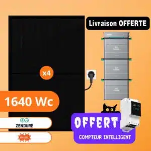 Kit solaire Plug and Play 1640 Wc Upwatt avec stockage Zendure 5,76 kWh - image produit