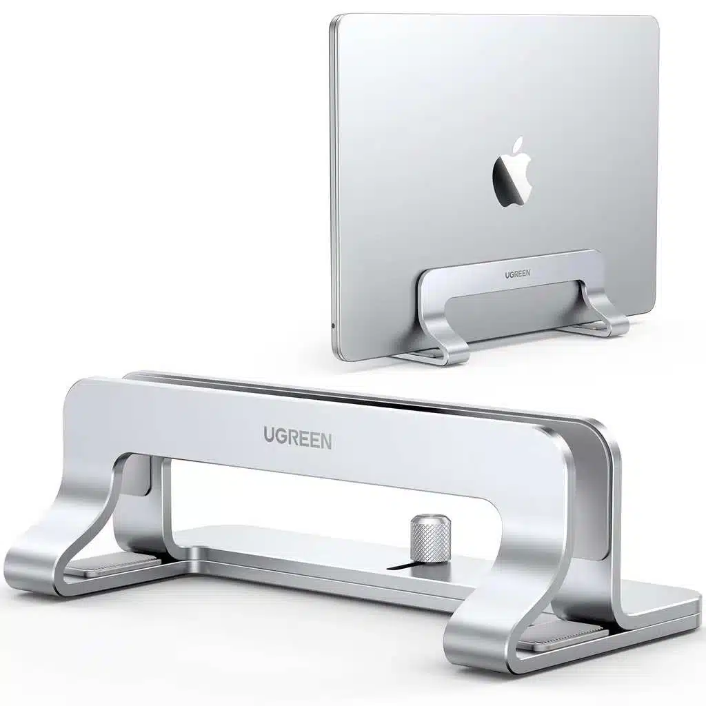 Support ordinateur vertical en aluminium UGREEN - compatibilité multi-plateformes et montage sans outil