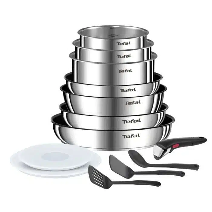Batterie de cuisine Tefal Ingenio Emotion 13 pièces compatible induction avec poignée amovible