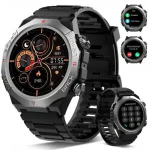 Montre connectée Atheewon avec plus de 110 modes sportifs, IP68, Bluetooth pour appels et notifications, compatible Android et iOS