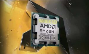 Processeur AMD Ryzen 7 9800x3d avec cache 3D V-Cache sur plateforme AM5