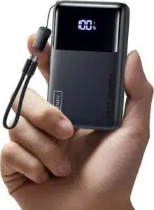 Batterie externe INIU 10000 mAh, charge rapide 45W, compacte et légère