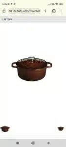 Cocotte Le Chasseur 28 cm en fonte emaillée chocolat, compatible avec tous les feux dont l'induction, 6-8 portions