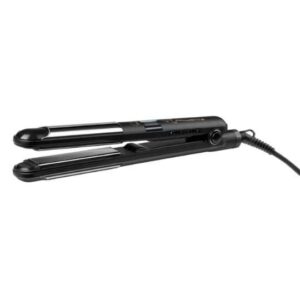 Rowenta Liss & Curl 2 en 1 - lisseur et boucleur avec écran LCD, plage 95-230°C, ionique anti-statique, noir/or