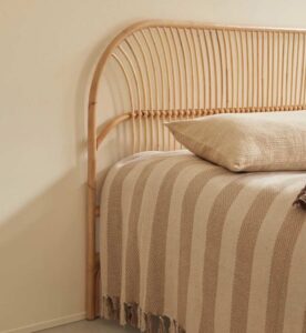Tête de lit Colette en rotin par The Bradery – dimensions 200 cm x 110 cm, rotin naturel