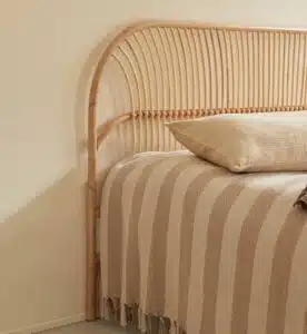 Tête de lit Colette en rotin par The Bradery – dimensions 200 cm x 110 cm, rotin naturel