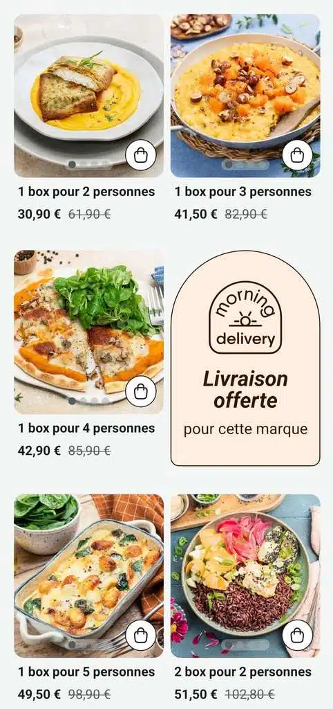 Box Quitoque 5 personnes, livraison offerte, sans abonnement, recettes 100% françaises