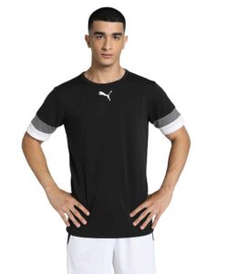 PUMA TeamRISE Jersey – performance et confort, dryCELL, manches mesh et logo sur la poitrine