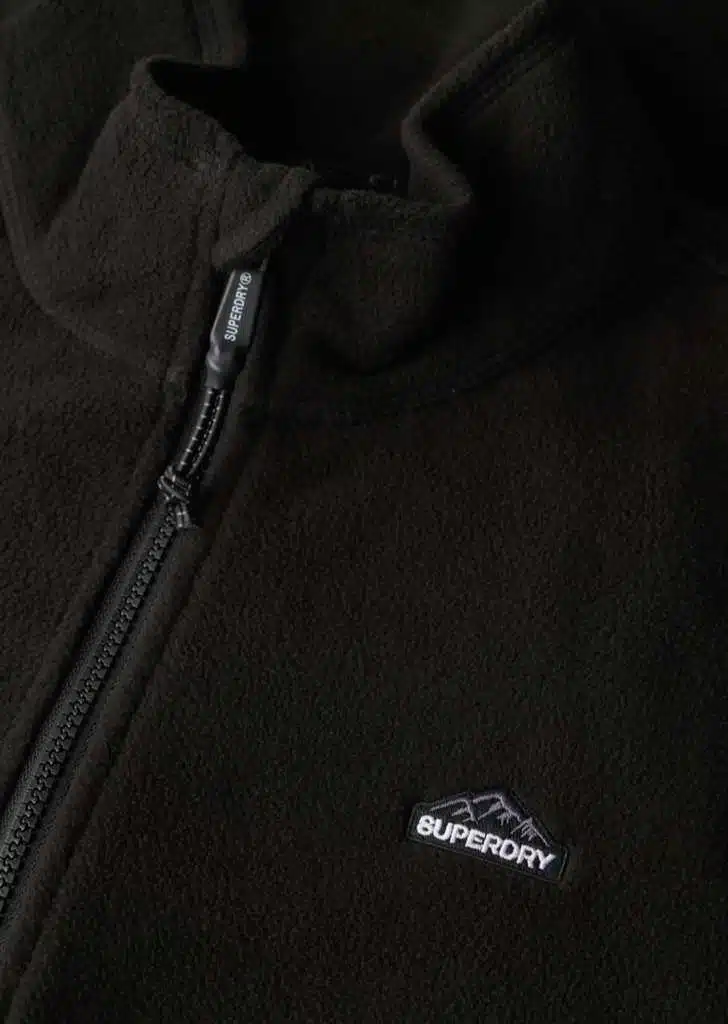 Veste polaire zippée Superdry avec col montant - exclusivité locale