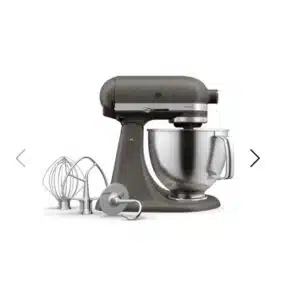 Robot pâtissier KitchenAid Artisan By You 4,7L Gris Impérial avec bol à pain et gravure offerte