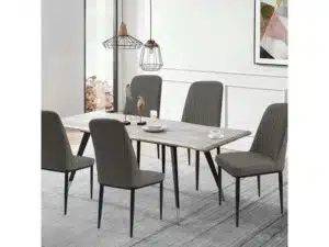 Set de 6 chaises Durrafy pour salle à manger - design moderne et durable