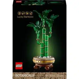 Image du LEGO 10344 Botanicals Le Bambou de la Chance, plante artificielle décorative sans entretien pour intérieur
