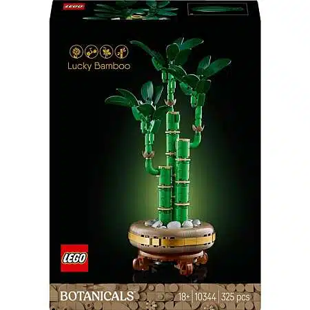 Image du LEGO 10344 Botanicals Le Bambou de la Chance, plante artificielle décorative sans entretien pour intérieur