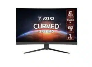 MSI G27C4 E3 27-inch curved gaming monitor with 180 Hz refresh rate, 1 ms response time, Adaptive-Sync and anti-glare