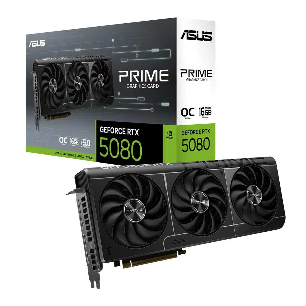Carte graphique ASUS RTX 5080 Prime GeForce – performances élevées en format compact pour SFF