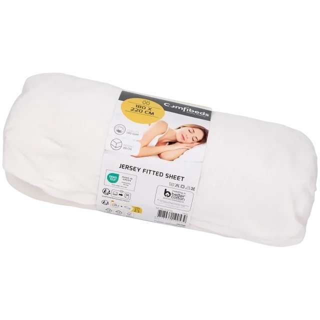 Drap-housse jersey extensible Comfibeds 180x220 cm - France