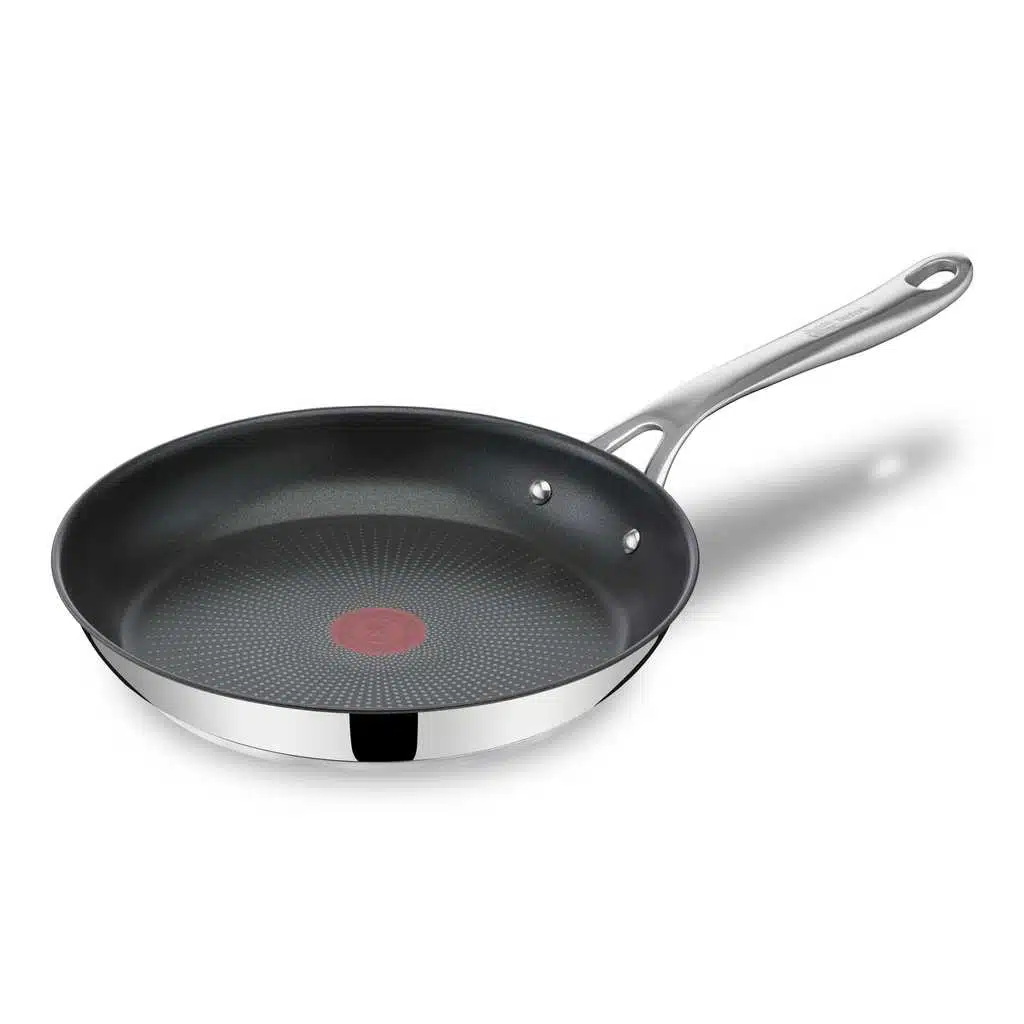 Poêle inox Tefal Jamie Oliver Direct Inox 24 cm avec Thermo-Signal et revêtement antiadhésif titane