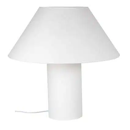 Lampe Vestal en papier mâché écru conique de Maisons du Monde - promotion
