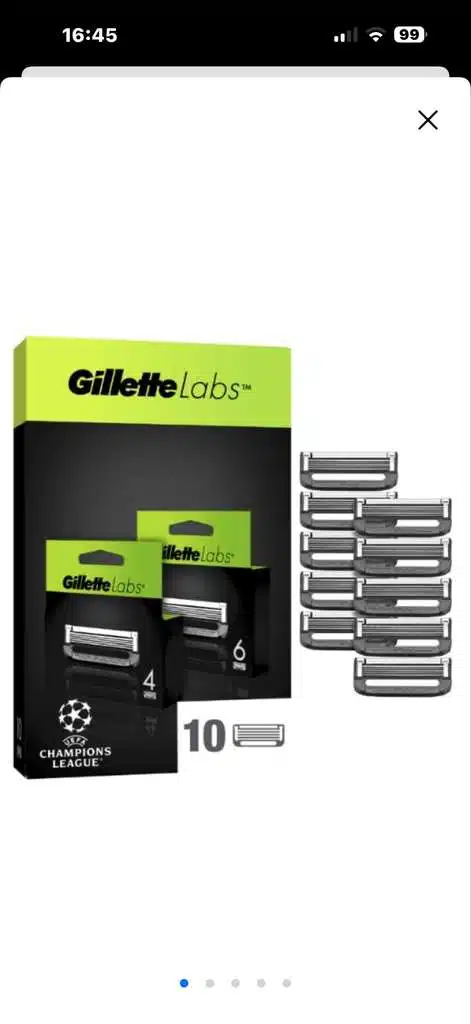 Lames Gillette Labs duo 2x10 – rasage premium en France