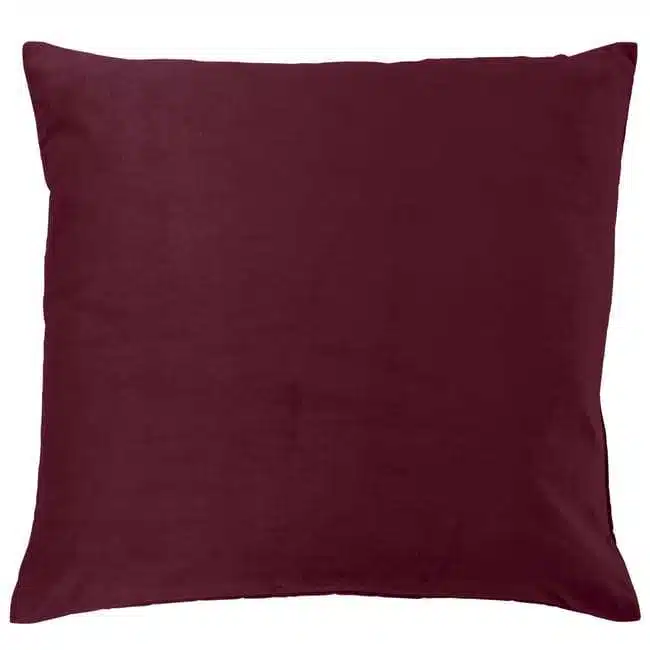 Coussin velours rouge 45x45 cm INSPIRE - décoration canapé